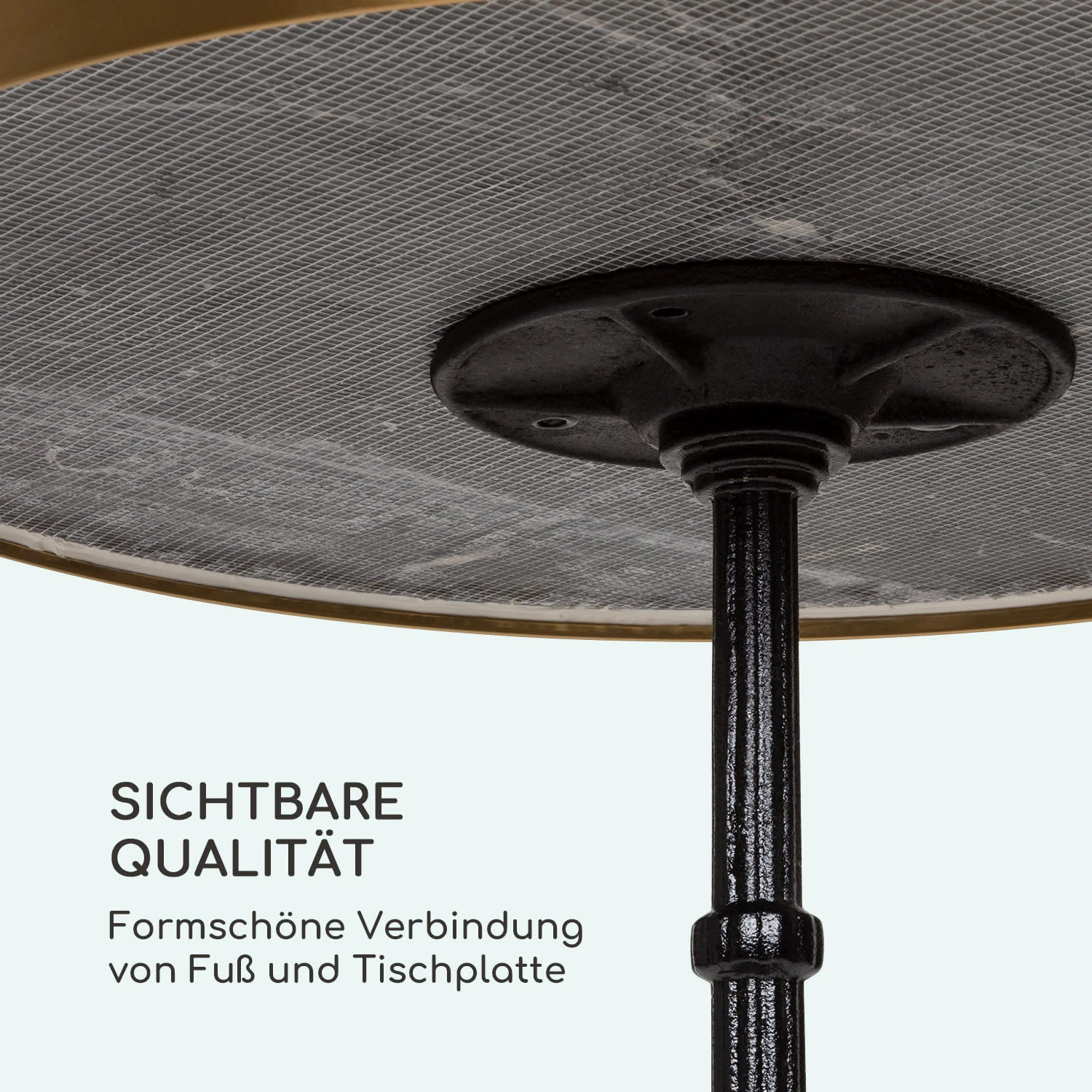 Patras Lux Bistro-Tisch Mit Dreifuß Marmortisch Ø: 57,5 Cm Höhe: 72 Cm 6 Patras Lux Bistro-Tisch Mit Dreifuß Marmortisch Ø: 57,5 Cm Höhe: 72 Cm – Bild 6