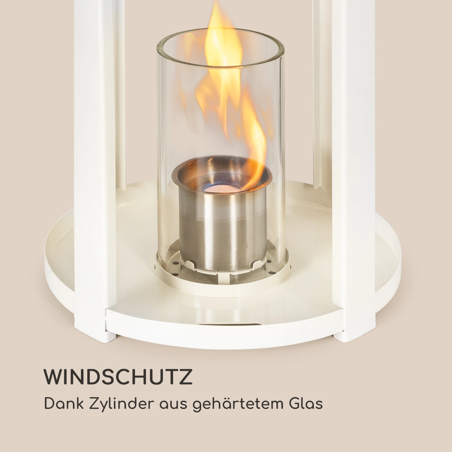 Fiamme Cilindro Ethanol-Laterne 2-Set Edelstahl-Brenner 0,3 Liter 4 H Brenndauer 4 Fiamme Cilindro Ethanol-Laterne 2-Set Edelstahl-Brenner 0,3 Liter 4 H Brenndauer – Bild 4