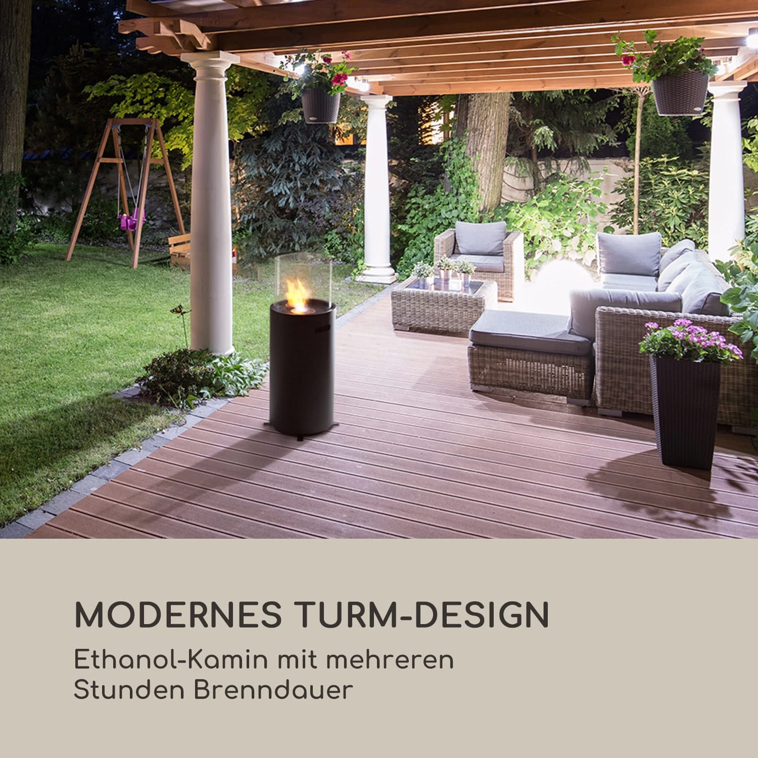 Fiamme Tamburo Ethanol-Kamin Edelstahl-Brenner 0,8Ltr 4-5 H Brenndauer 2 Fiamme Tamburo Ethanol-Kamin Edelstahl-Brenner 0,8Ltr 4-5 H Brenndauer – Bild 2