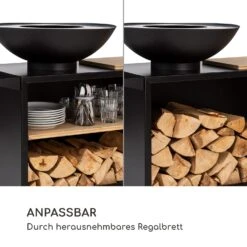 Savage 2.0 Wide Feuerschale Grill Bambus-Schneidebrett Wetterschutz -Garten Store 10036090 de 0004 logo