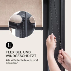 Pantheon Cortina Pergola Ersatzseitenwand Set: 4 Wände 200 G/m² Polyester-Tuch 3x3m 10 Pantheon Cortina Pergola Ersatzseitenwand Set: 4 Wände 200 G/m² Polyester-Tuch 3x3m -Garten Store 10036116 de 0005 logo