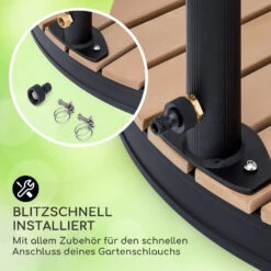 Sumatra Falls Round Gartendusche WPC Aluminium Ø 80 Cm Rund 11 Sumatra Falls Round Gartendusche WPC Aluminium Ø 80 Cm Rund -Garten Store 10036348 de 0005 usp