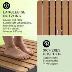 Sumatra Breeze Square Gartendusche WPC Aluminium 70x55cm Eckig -Garten Store 10036436 de 0003 usp