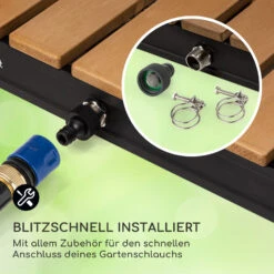 Sumatra Breeze Square Gartendusche WPC Aluminium 70x55cm Eckig -Garten Store 10036436 de 0005 usp