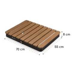 Sumatra Breeze Square Gartendusche WPC Aluminium 70x55cm Eckig -Garten Store 10036436 yy 0011 dimensions