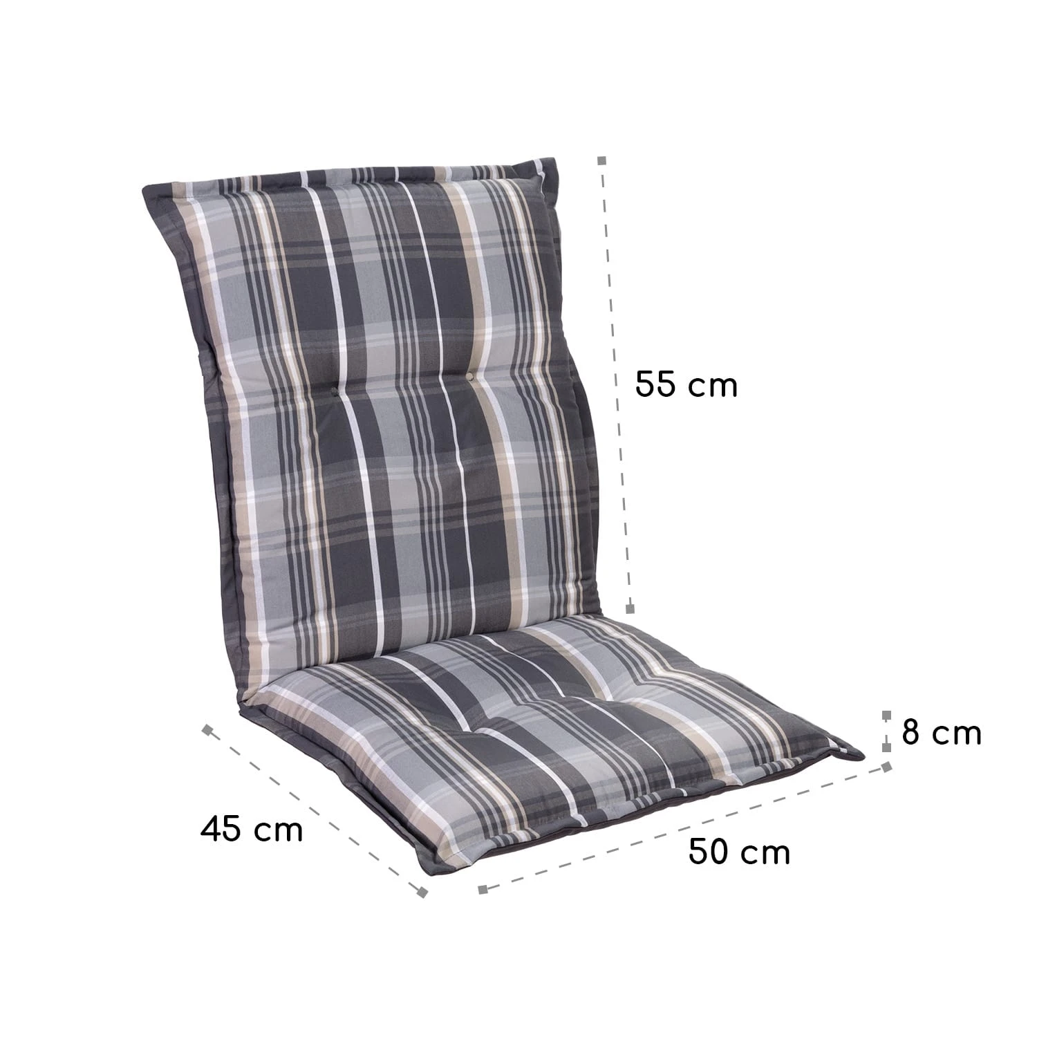 Prato Polsterauflage Sesselauflage Gartenstuhl PE 50x100x8cm 5 Prato Polsterauflage Sesselauflage Gartenstuhl PE 50x100x8cm – Bild 5