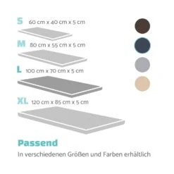 Luna Hundebett Waschbar Orthopädisch Rutschfest Memory-Schaum Größe L -Garten Store 10037547 de 0007 logo