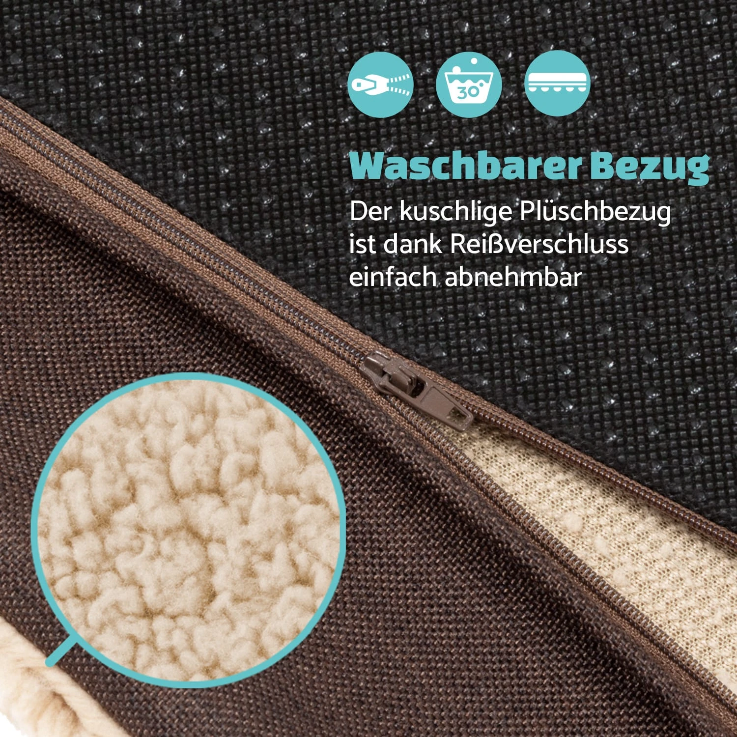 Balu Hundebett Hundekissen | Waschbar | Orthopädisch | Rutschfest | Atmungsaktiver Memory-Schaum | Größe XXL (120 X 10 X 100 Cm) 5 Balu Hundebett Hundekissen | Waschbar | Orthopädisch | Rutschfest | Atmungsaktiver Memory-Schaum | Größe XXL (120 X 10 X 100 Cm) – Bild 5