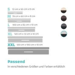 Balu Hundebett Hundekissen | Waschbar | Orthopädisch | Rutschfest | Atmungsaktiver Memory-Schaum | Größe XXL (120 X 10 X 100 Cm) -Garten Store 10037568 de 0007 logo