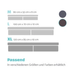 Paco Hundebett Waschbar Rutschfest Klappbar Memory-Schaum Größe XL -Garten Store 10037574 de 0007 logo