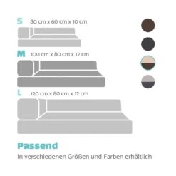 Odin Hundesofa Hundematte | Waschbar | Orthopädisch | Rutschfest | Atmungsaktiv | Memory-Schaum | Größe M (100 × 12 × 80 Cm) -Garten Store 10037599 de 0007 logo