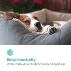 Emma Hundebett Hundekorb | Waschbar | Rutschfest | Atmungsaktiv | Wendematratze | Kissen | Größe M (80 X 20 X 70 Cm) -Garten Store 10037611 de 0004 logo