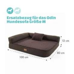 Odin Hundesofa Ersatzbezug | Waschbar | Rutschfest | Atmungsaktiv | Größe M (100 X 12 X 80 Cm) -Garten Store 10037617 de 0004 logo