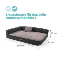 Odin Hundesofa Ersatzbezug | Waschbar | Rutschfest | Atmungsaktiv | Größe L (120 X 12 X 80 Cm) -Garten Store 10037661 de 0004 logo