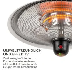 Heizsporn Deckenheizstrahler 60,5 Cm (Ø) LED-Lampe Fernbedienung -Garten Store 10037732 de 0005 logo