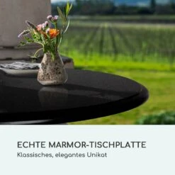 Patras Bistro-Tisch Marmortischplatte Ø60cm Gusseiserner Standfuß 10 Patras Bistro-Tisch Marmortischplatte Ø60cm Gusseiserner Standfuß -Garten Store 10037741 de 0003 logo