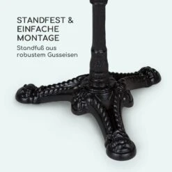 Patras Bistro-Tisch Marmortischplatte Ø60cm Gusseiserner Standfuß 12 Patras Bistro-Tisch Marmortischplatte Ø60cm Gusseiserner Standfuß -Garten Store 10037741 de 0005 logo