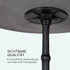 Patras Bistro-Tisch Marmortischplatte Ø60cm Gusseiserner Standfuß 13 Patras Bistro-Tisch Marmortischplatte Ø60cm Gusseiserner Standfuß -Garten Store 10037741 de 0006 logo