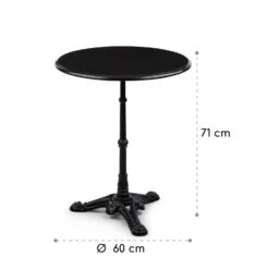 Patras Bistro-Tisch Marmortischplatte Ø60cm Gusseiserner Standfuß 15 Patras Bistro-Tisch Marmortischplatte Ø60cm Gusseiserner Standfuß -Garten Store 10037741 yy 0008 logo