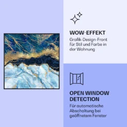 Wonderwall Air Art Smart Infrarotheizung Blauer Marmor 60x60cm 350W -Garten Store 10037827 de 0006 logo