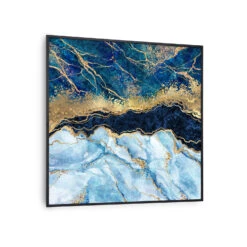 Wonderwall Air Art Smart Infrarotheizung Blauer Marmor 60x60cm 350W