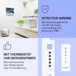 Wonderwall Air Art Smart Infrarotheizung Blauer Marmor 60x60cm 350W -Garten Store 10037828 de 0004 logo