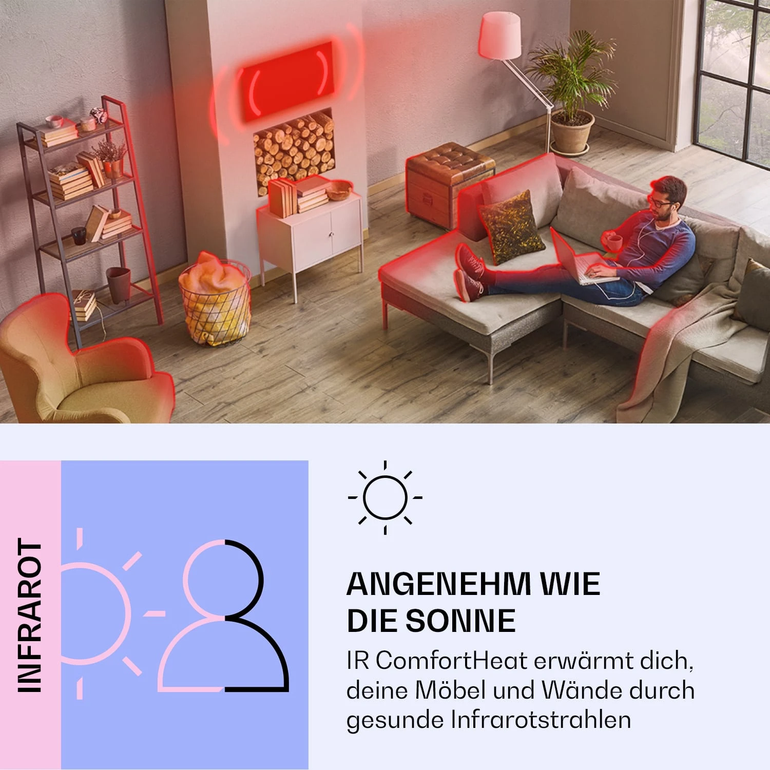 Wonderwall Air Art Smart Infrarotheizung Zug 120x30cm 350W 3 Wonderwall Air Art Smart Infrarotheizung Zug 120x30cm 350W – Bild 3