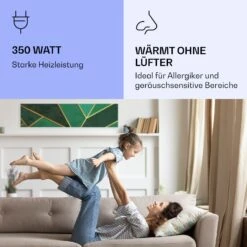 Wonderwall Air Art Smart Infrarotheizung Grüne Linie 120x30cm 350W -Garten Store 10037846 de 0005 logo