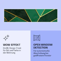 Wonderwall Air Art Smart Infrarotheizung Grüne Linie 120x30cm 350W -Garten Store 10037846 de 0006 logo
