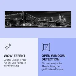 Wonderwall Air Art Smart Infrarotheizung Brücke 120x30cm 350W -Garten Store 10037853 de 0006 logo