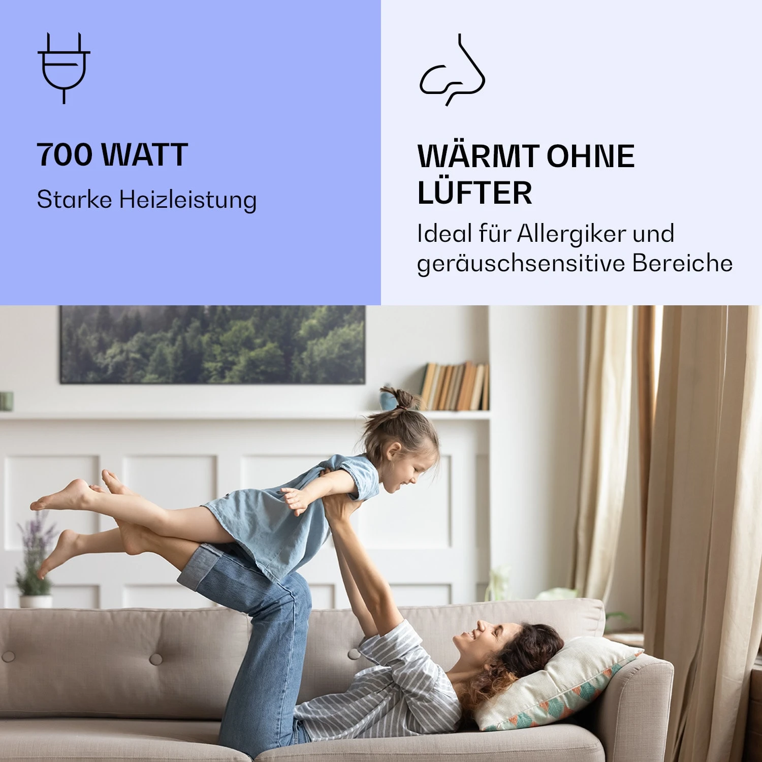 Wonderwall Air Art Smart Infrarotheizung Wald 120x60cm 700W 5 Wonderwall Air Art Smart Infrarotheizung Wald 120x60cm 700W – Bild 5