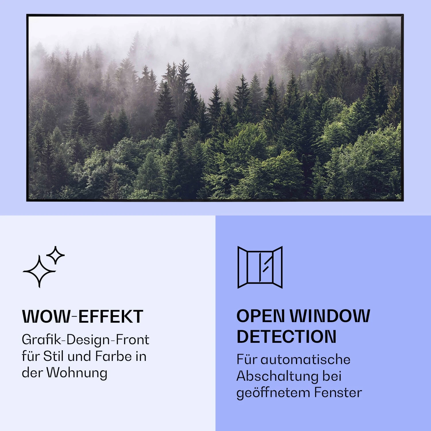 Wonderwall Air Art Smart Infrarotheizung Wald 120x60cm 700W 6 Wonderwall Air Art Smart Infrarotheizung Wald 120x60cm 700W – Bild 6