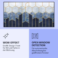 Wonderwall Air Art Smart Infrarotheizung Blaue Linie 120x60cm 700W 13 Wonderwall Air Art Smart Infrarotheizung Blaue Linie 120x60cm 700W -Garten Store 10037909 de 0006 logo