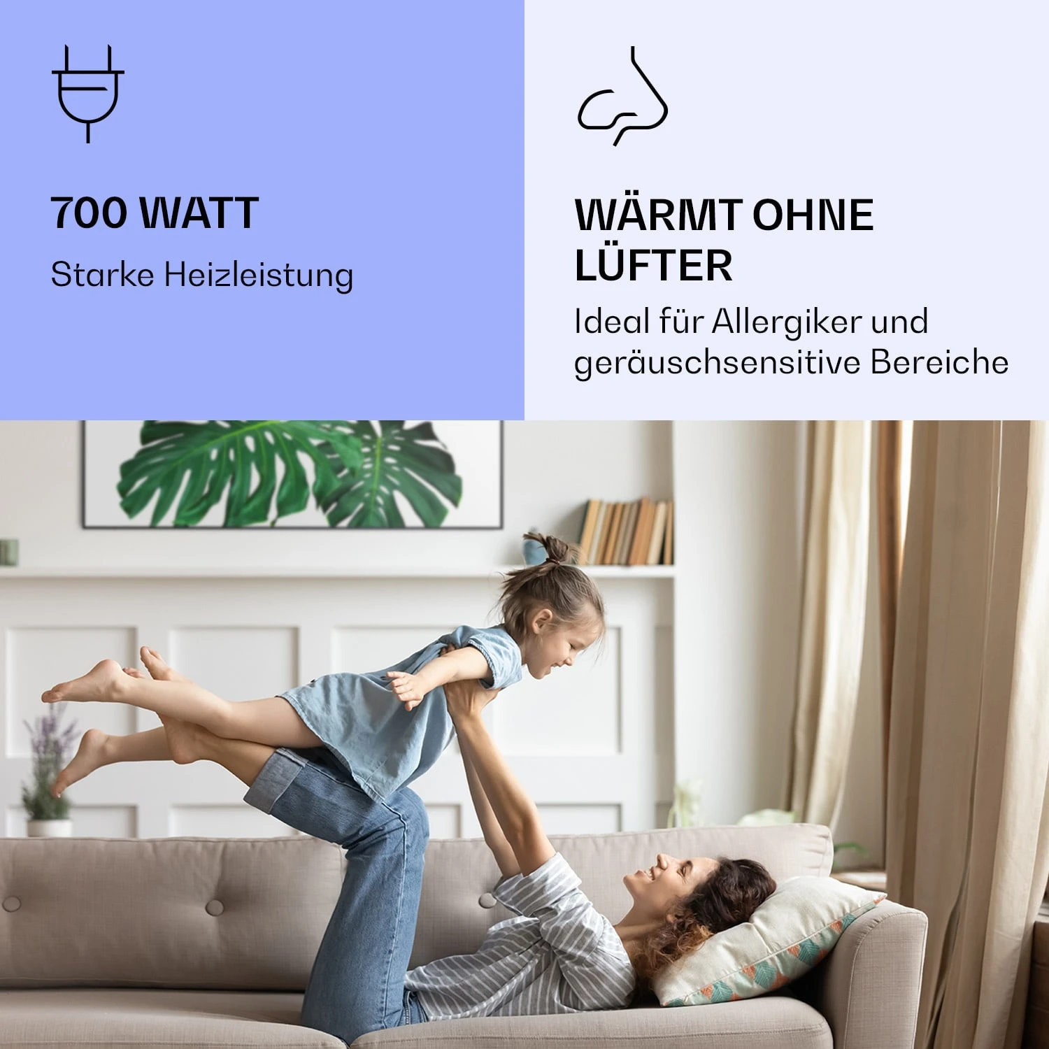 Wonderwall Air Art Smart Infrarotheizung Grünes Blatt 120x60cm 700W 5 Wonderwall Air Art Smart Infrarotheizung Grünes Blatt 120x60cm 700W – Bild 5