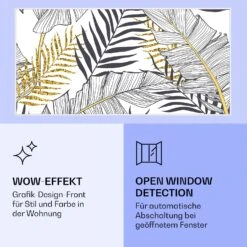 Wonderwall Air Art Smart Infrarotheizung Blatt 120x60cm 700W -Garten Store 10037918 de 0006 logo