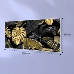 Wonderwall Air Art Smart Infrarotheizung Schwarzes Blatt 120x60cm 700W -Garten Store 10037922 yy 0007 logo