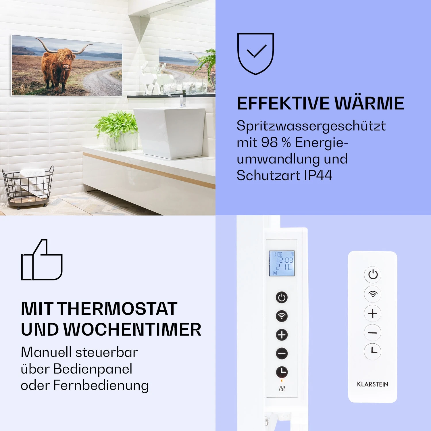 Wonderwall Air Art Smart Infrarotheizung Kuh 120x60cm 700W 4 Wonderwall Air Art Smart Infrarotheizung Kuh 120x60cm 700W – Bild 4