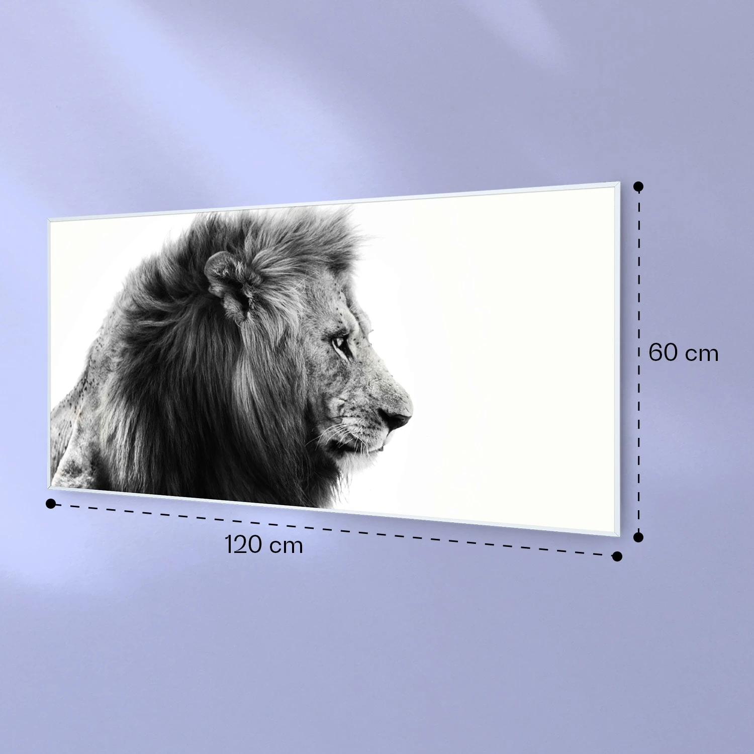 Wonderwall Air Art Smart Infrarotheizung Löwe 60x120cm 700W 7 Wonderwall Air Art Smart Infrarotheizung Löwe 60x120cm 700W – Bild 7