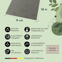 Sichtschutzstreifen Gartenzaun PVC 450 G/m² 50x19cm Clips -Garten Store 10037986 de 0003 usp