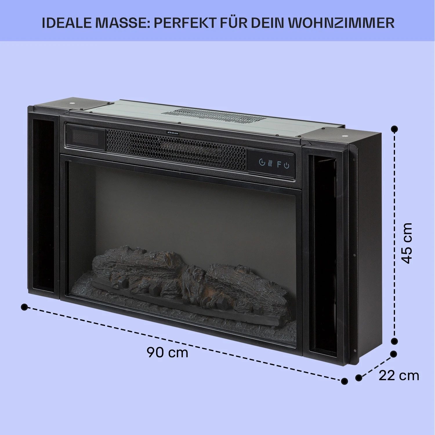 Villarrica Elektrokamin 1900 W LED-Technik Wandeinbau Fernbedienung 5 Villarrica Elektrokamin 1900 W LED-Technik Wandeinbau Fernbedienung – Bild 5