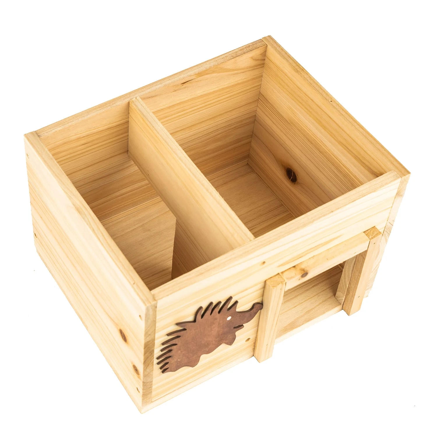 Igelhaus Futterhaus Überwinterung 2 Kammern Tannenholz Unbehandelt 5 Igelhaus Futterhaus Überwinterung 2 Kammern Tannenholz Unbehandelt – Bild 5