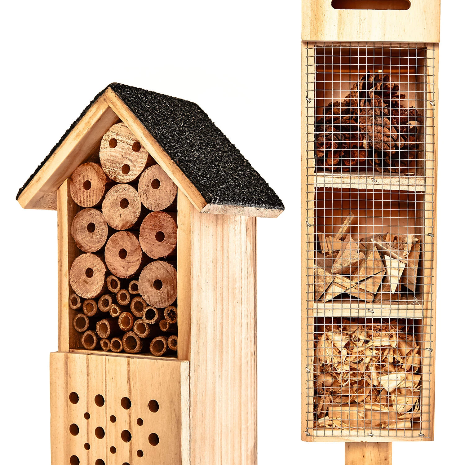 Insektenhotel Mit Erdspieß Ganzjährig Bewohnbar Holz 3 Insektenhotel Mit Erdspieß Ganzjährig Bewohnbar Holz – Bild 3