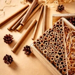 Bambusröhrchen 70 Stück Je 10 Cm Länge Holzfarben -Garten Store 10038136 yy 0003 logo