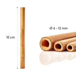 Bambusröhrchen 70 Stück Je 10 Cm Länge Holzfarben -Garten Store 10038136 yy 0007 logo