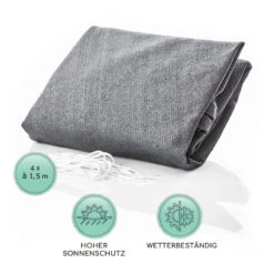 Rechteckiges Sonnensegel 5x7 M Mit Befestigungsringen Polyester Luftdurchlässig -Garten Store 10038166 de 0005 logo