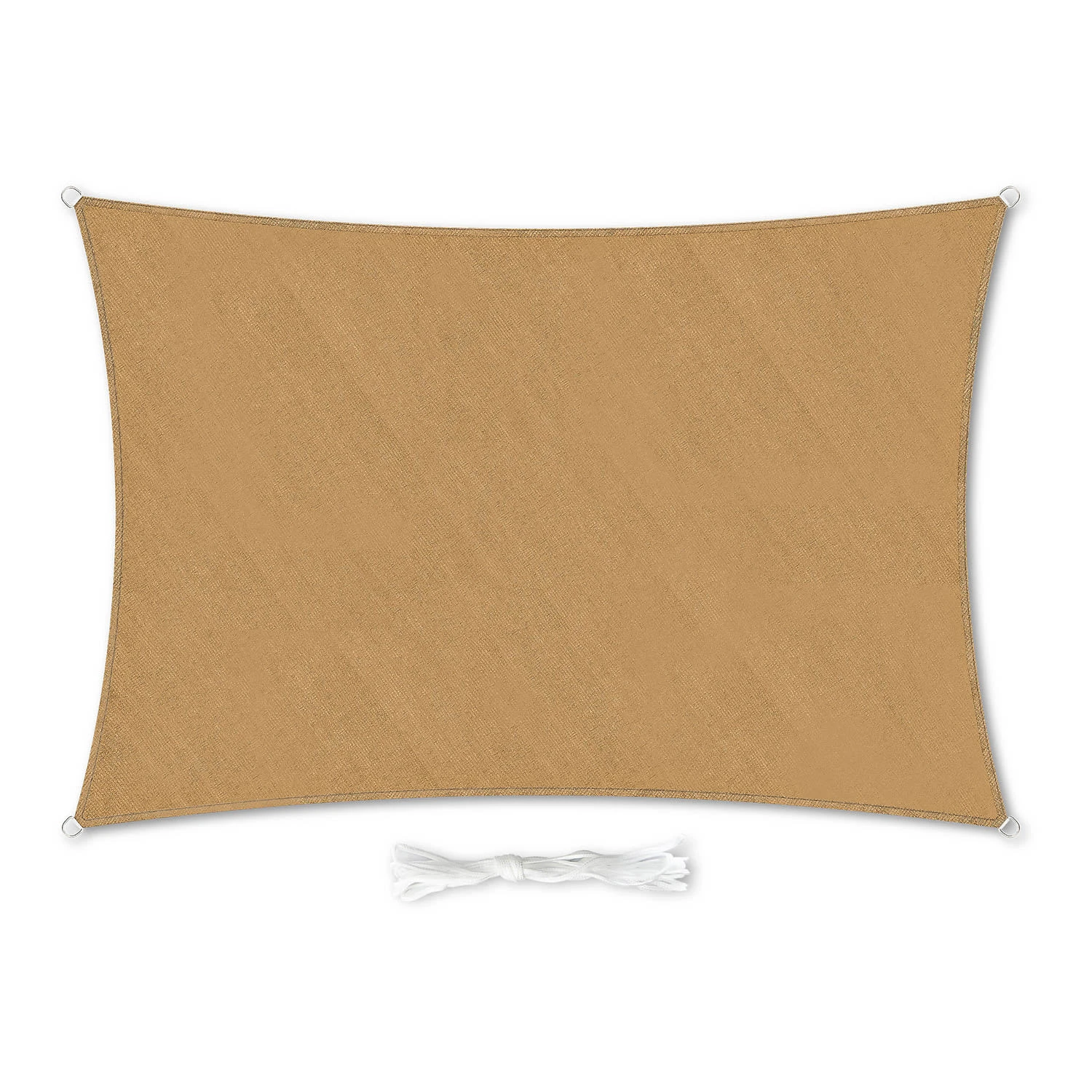 Rechteckiges Sonnensegel 5x7 M Polyester Luftdurchlässig 1 Rechteckiges Sonnensegel 5x7 M Polyester Luftdurchlässig