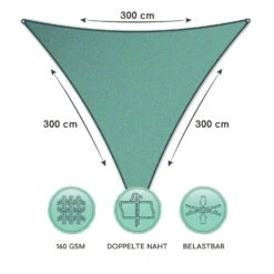 Dreieckiges Sonnensegel 3x3x3 M Polyester Luftdurchlässig 11 Dreieckiges Sonnensegel 3x3x3 M Polyester Luftdurchlässig -Garten Store 10038200 de 0006 logo