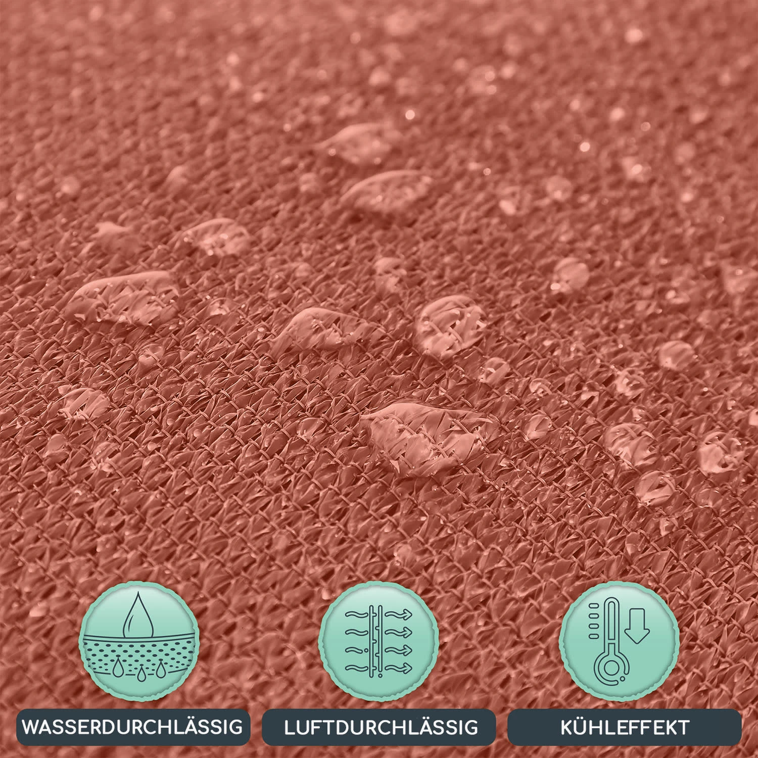 Quadratisches Sonnensegel 2 X 3 M Polyester Luftdurchlässig 3 Quadratisches Sonnensegel 2 X 3 M Polyester Luftdurchlässig – Bild 3