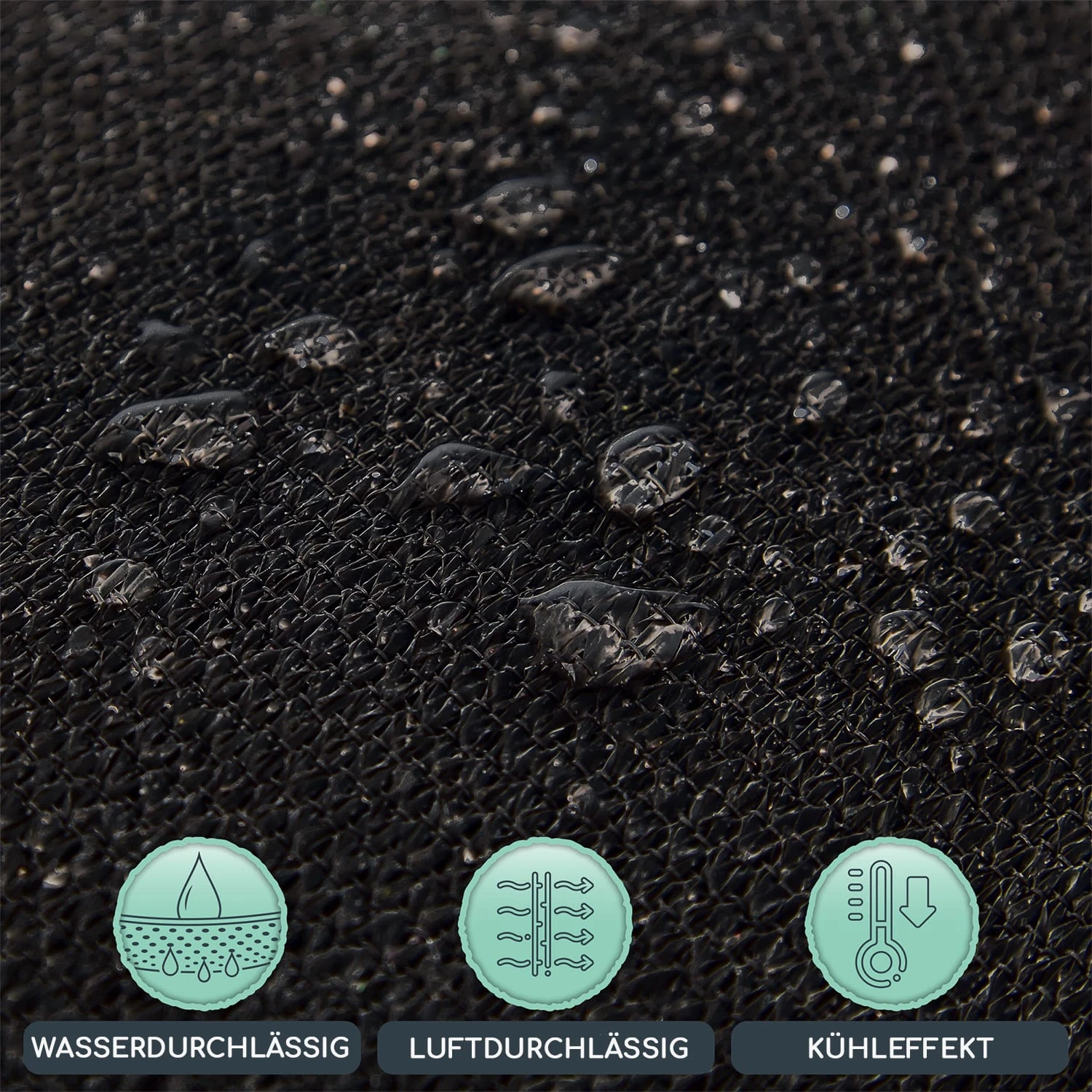 Quadratisches Sonnensegel 3 X 3 M Polyester Luftdurchlässig 3 Quadratisches Sonnensegel 3 X 3 M Polyester Luftdurchlässig – Bild 3