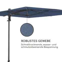 Saint-Tropez Ampelschirm 3-Achsen-Rotation 360° Drehbar 3 X 3,55 M UV-Schutz 50+ -Garten Store 10038319 de 0006 logo